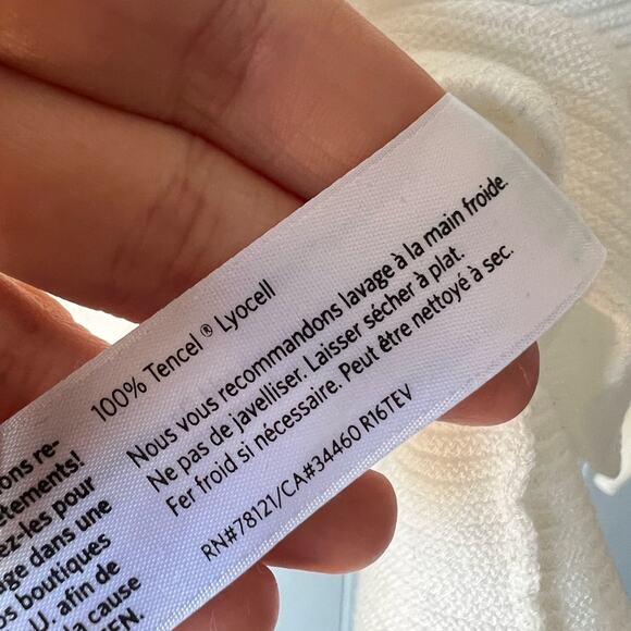 Eileen fisher textured pullover sweater in bone tencel - Picture 5 of 6